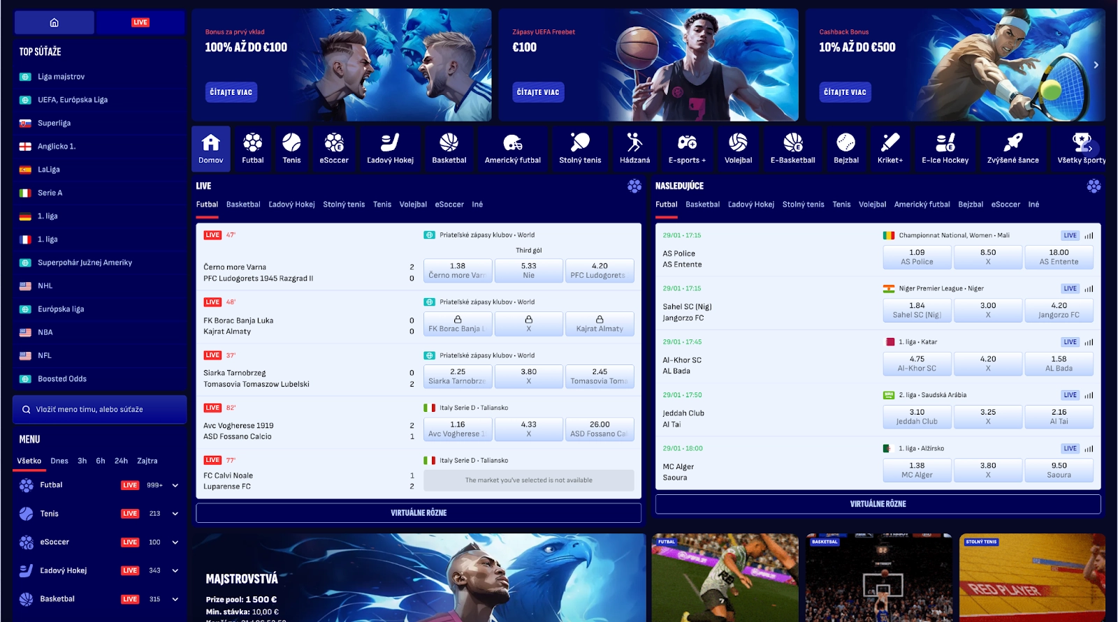 BankonBet Casino – Live športové stávky Športové stávky v BankonBet