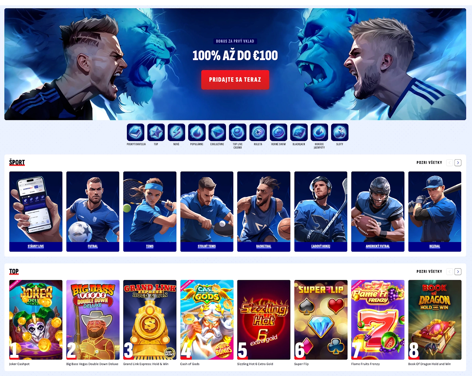 BankonBet Casino – Online kasíno a športové stávky Hlavná stránka BankonBet Casino – športové stávky a kasínové hry